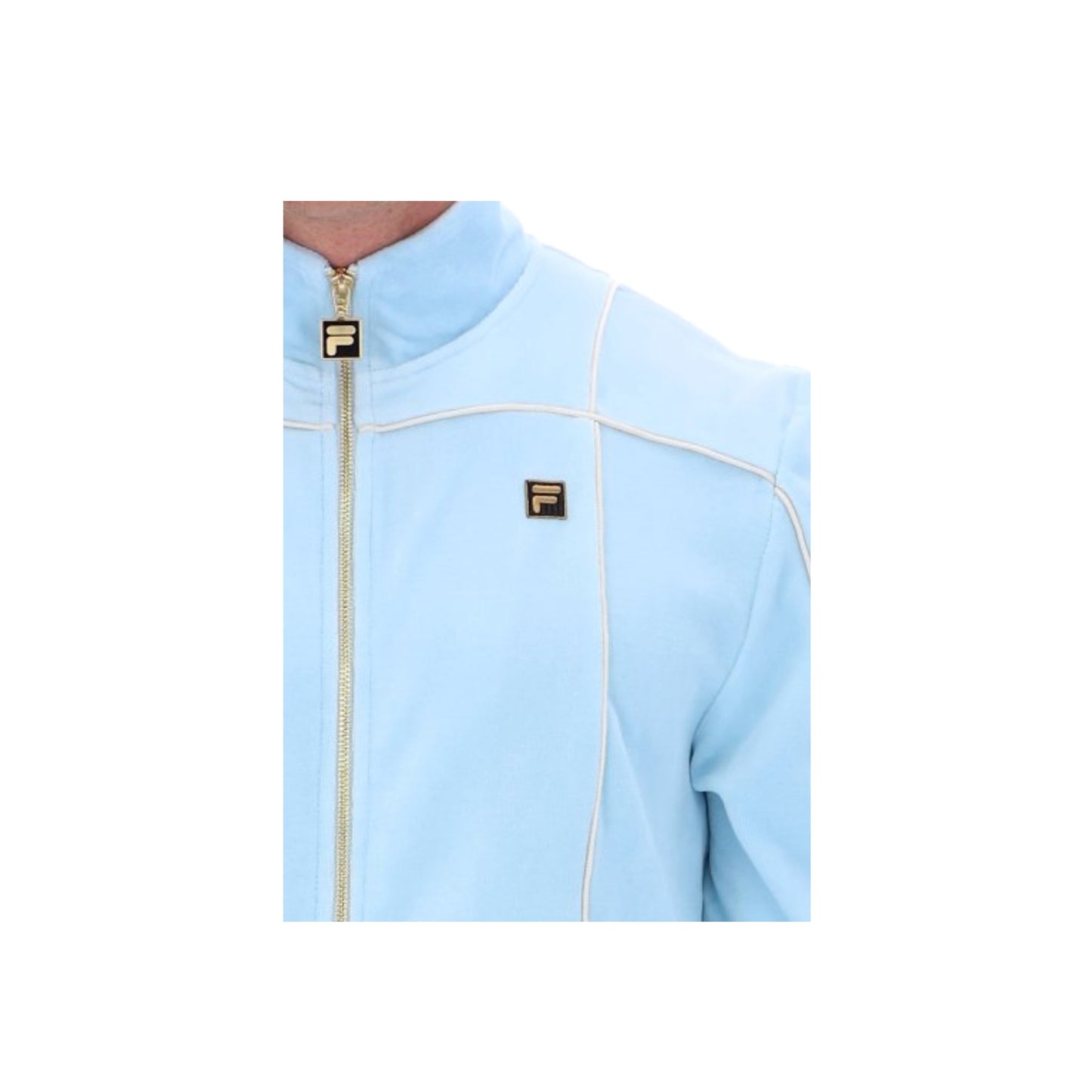 FILA Nichols Velour Track Top Summer Song/Egret