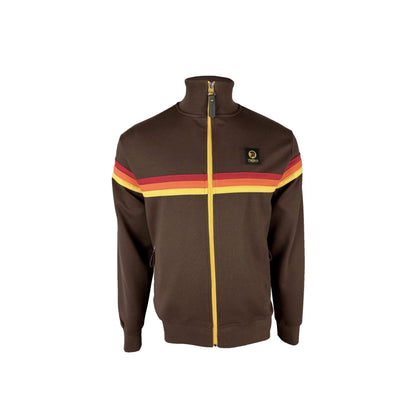 Trojan Retro Stripe Track Top Chocolate