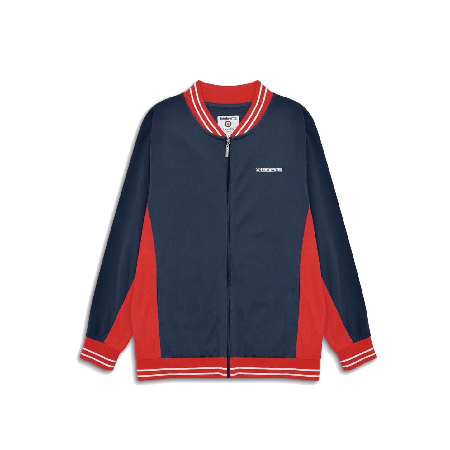 Lambretta Vintage Track Jacket Navy/Red/White