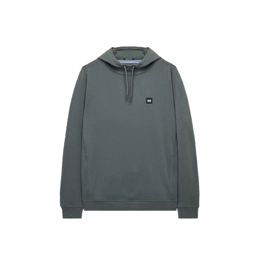 Weekend Offender Ribbe Badge Hoodie Zinc