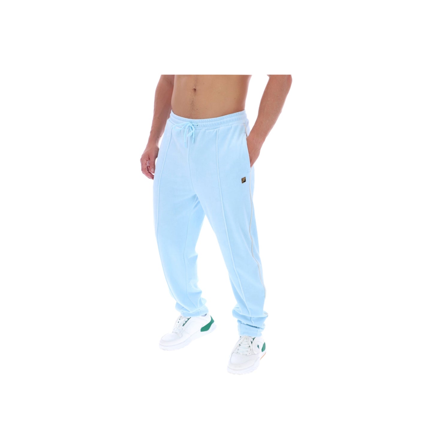 FILA Sims Velour Track Pant Summer Song/Egret