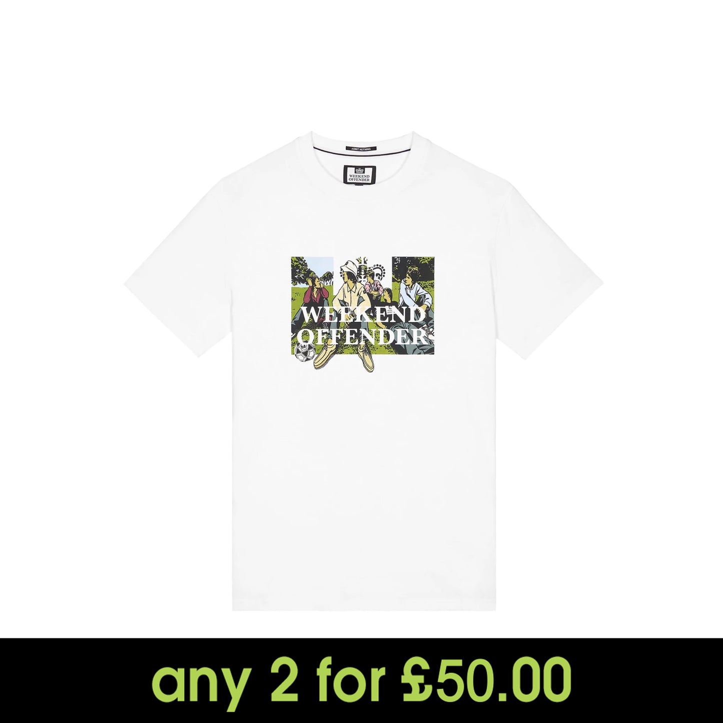 Weekend Offender Hymns Graphic T-Shirt White