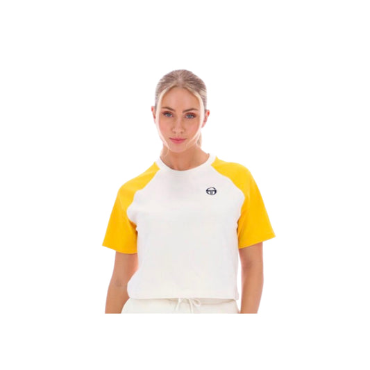 Sergio Tacchini Wilhemina Cropped T-Shirt Gardenia