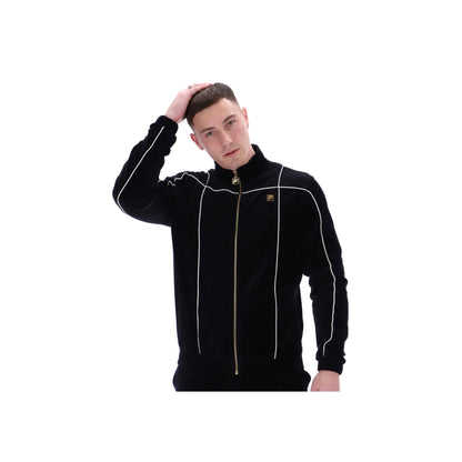 FILA Nichols Velour Track Top Black/Egret