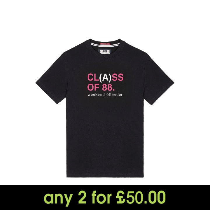 Weekend Offender Anniversary Class A Graphic T-Shirt Black