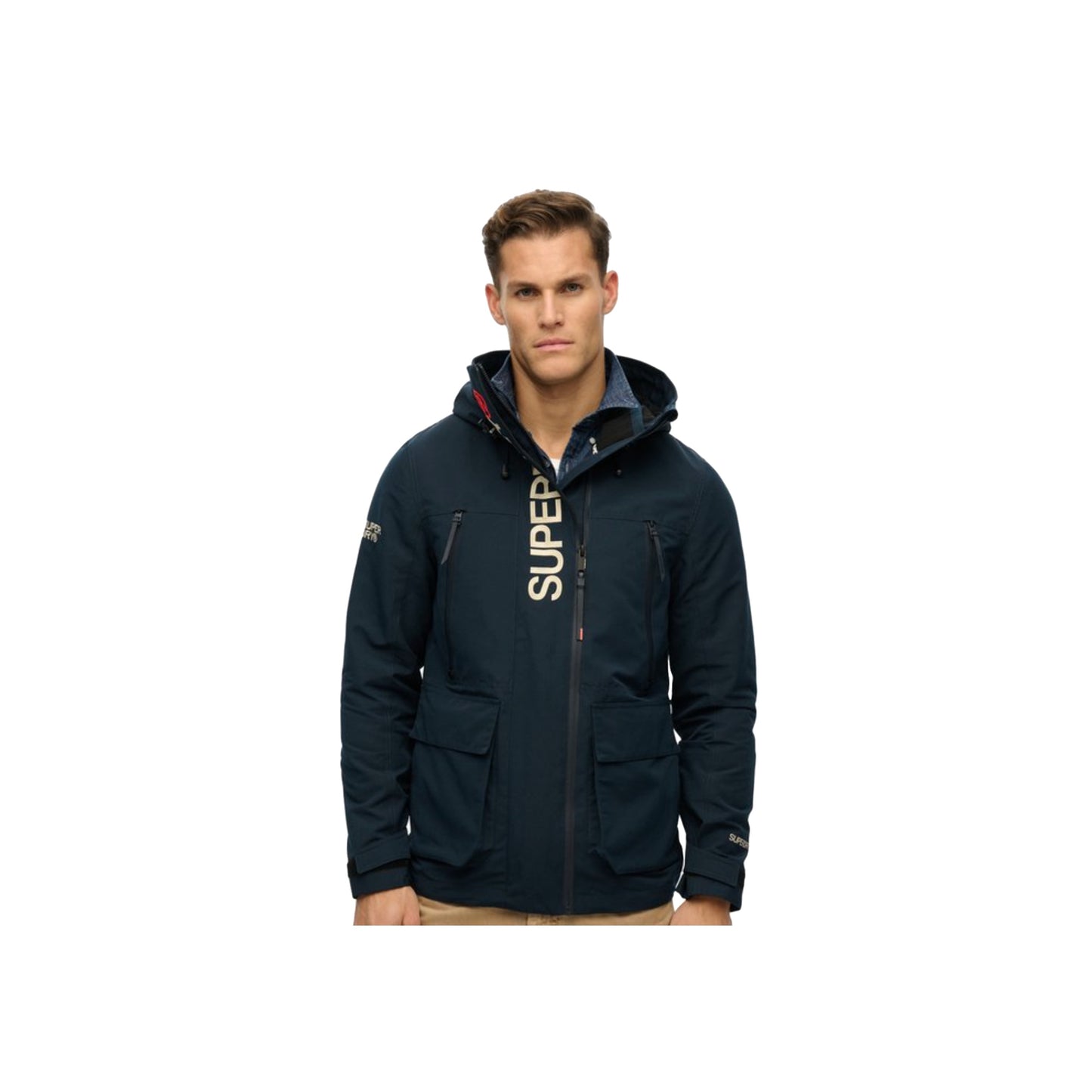 Superdry Hood Ultimate Embroidered Windbreaker Eclipse Navy