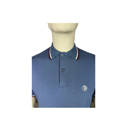 Trojan Textured Twin Tipped Polo Shirt Air Force