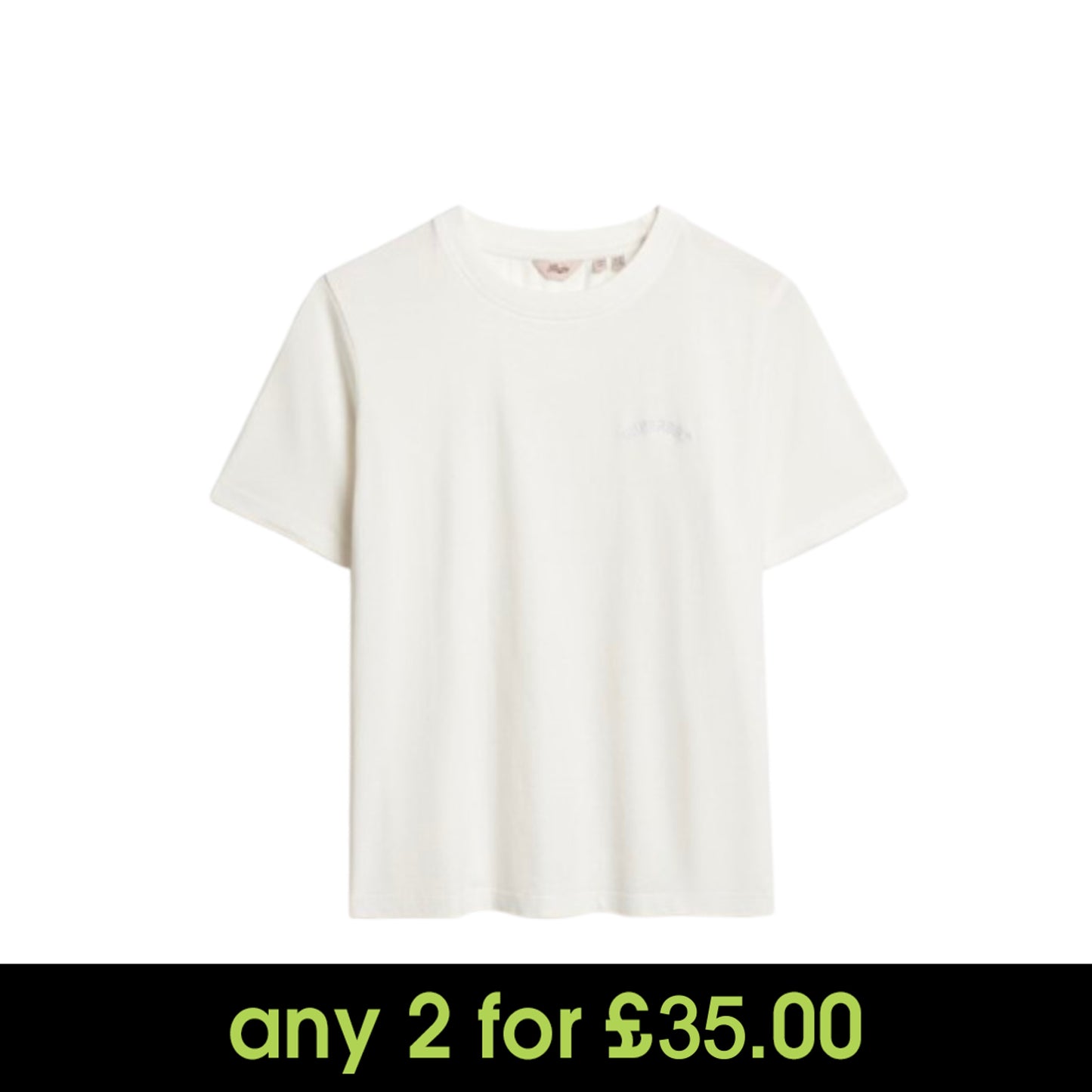 Superdry Essential Logo Embroidered T-Shirt Optic