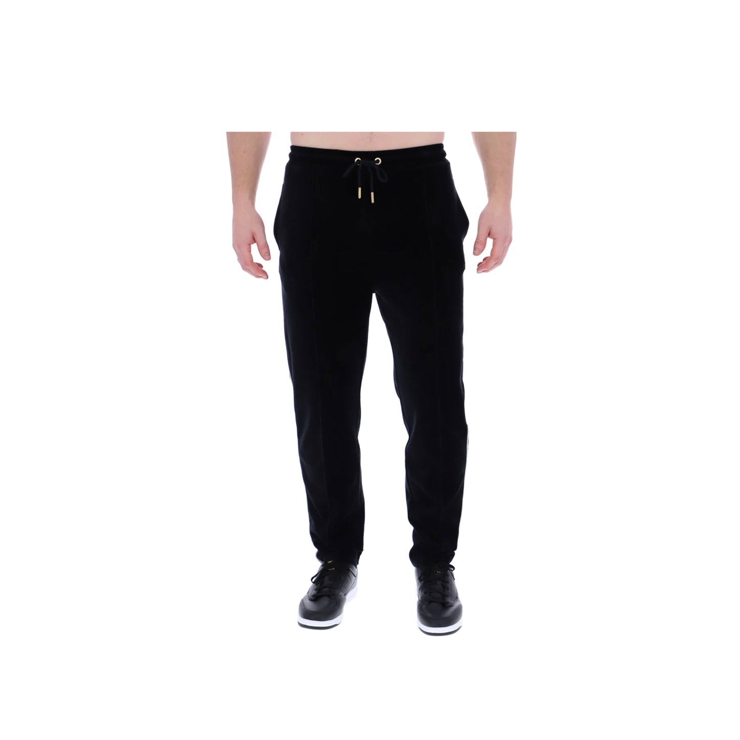 FILA Sims Velour Track Pant Black/Egret