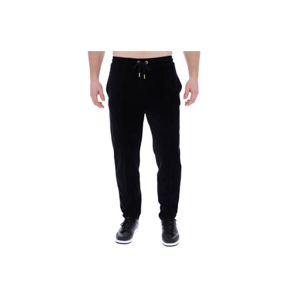 FILA Sims Velour Track Pant Black/Egret
