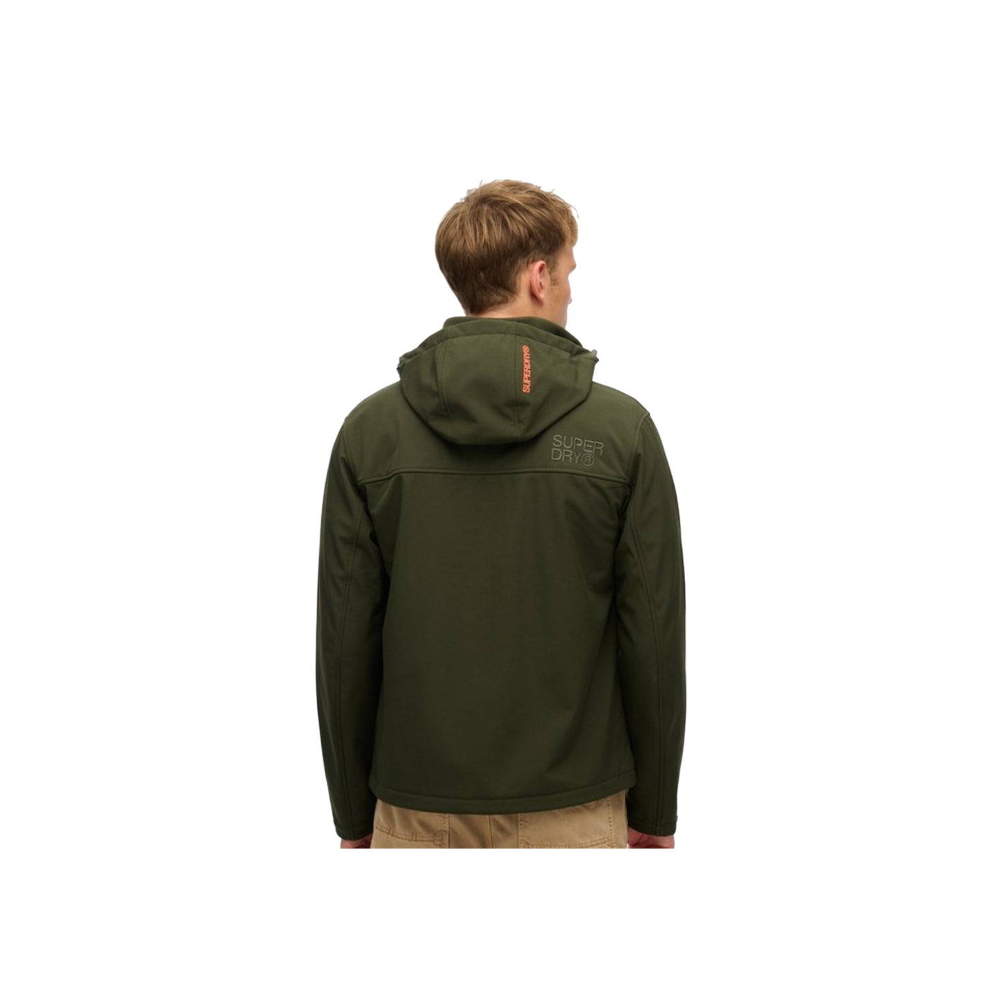Superdry Hooded Soft Shell Trekker Jacket Olive Green