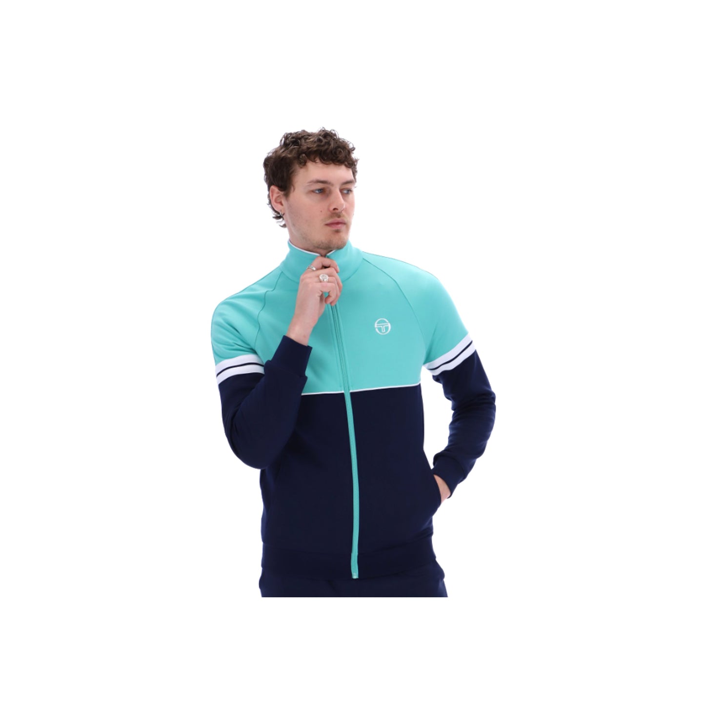 Sergio Tacchini Orion TJ Track Jacket Pool Blue/Maritime Blue/White