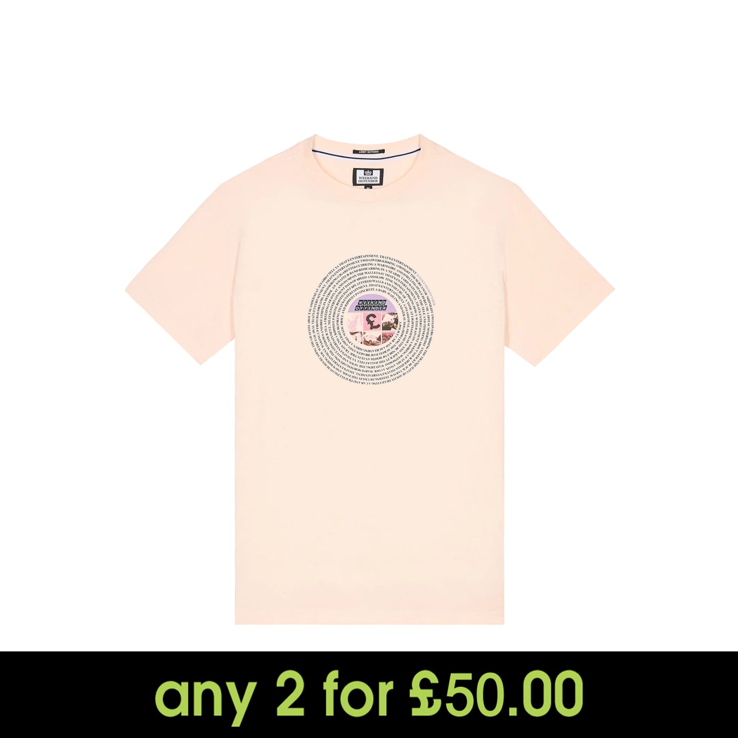 Weekend Offender Entertainment Graphic T-Shirt Alabaster