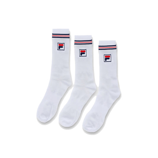 FILA Jent 3-Pack Socks White
