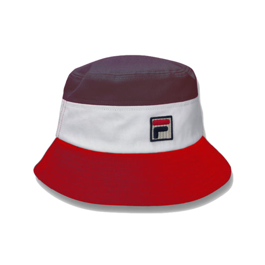 FILA Marco Tri Colour Bucket Hat FILA Red/Gardenia/FILA Navy