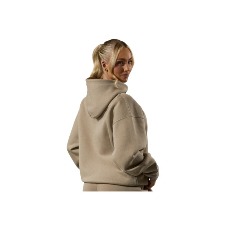 Gym King Ladies 365 Relaxed Fit Hoodie Latte