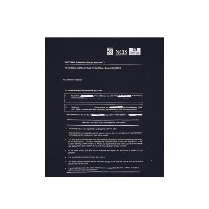 Weekend Offender Anniversary Banning Order Graphic T-Shirt Navy