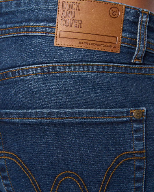 DUCK & COVER Straight Fit Jeans Hydras Dark Wash