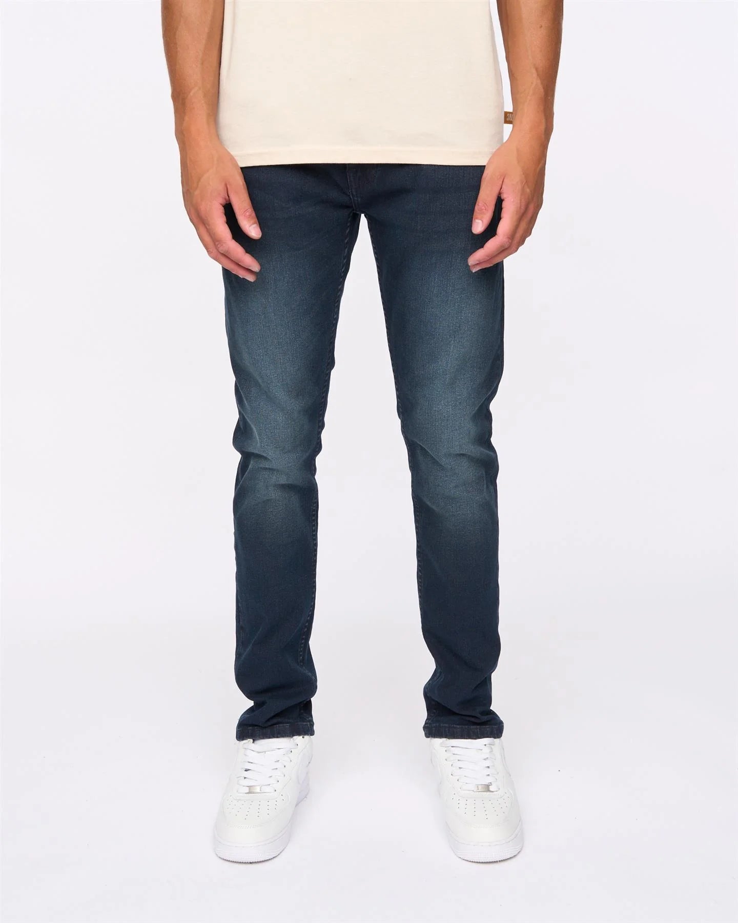 DUCK & COVER Slim Fit Jeans Maylead Blue Black Wash