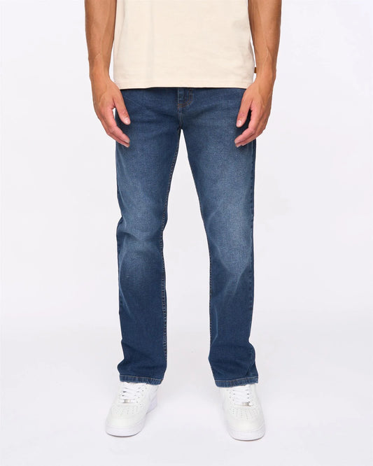 DUCK & COVER Straight Fit Jeans Hydras Dark Wash