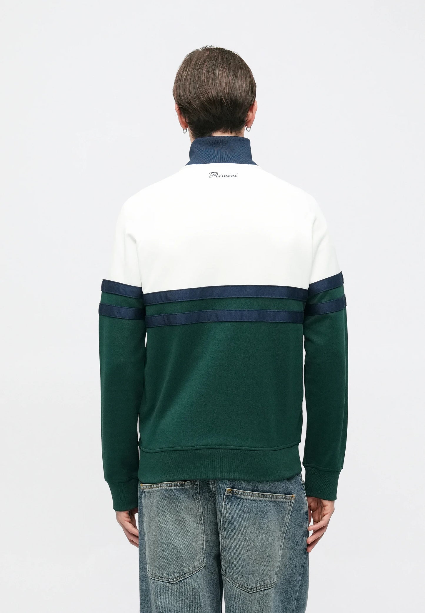 Ellesse Rimini Track Top Dark Green/Off White