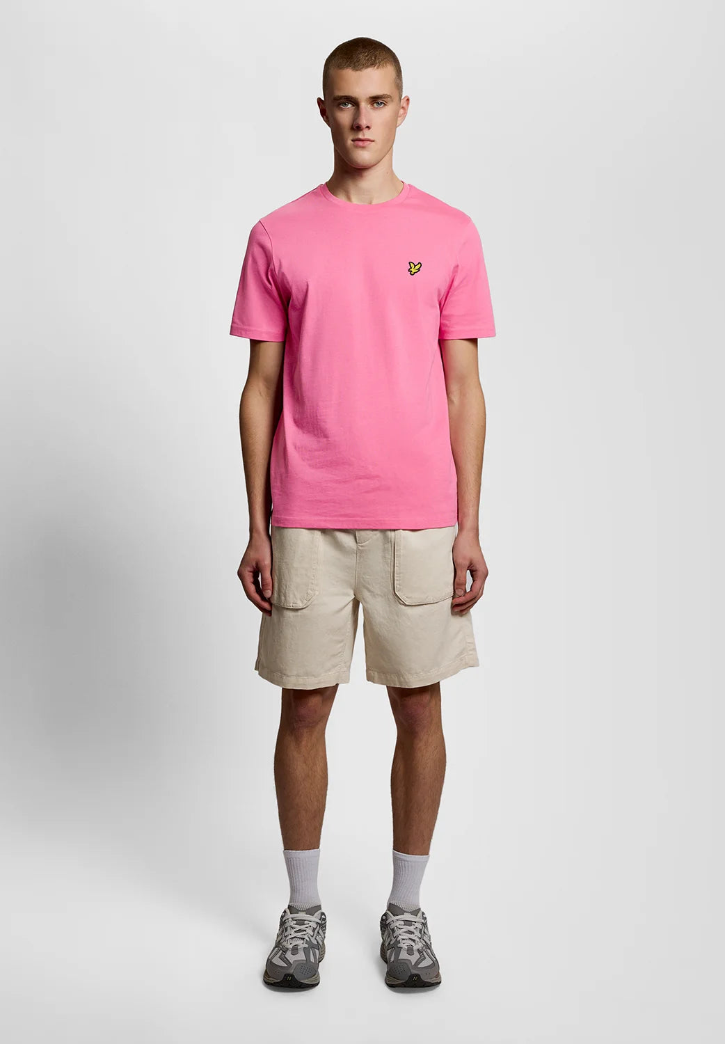 Lyle & Scott Cotton Crew Neck T-Shirt Hot Pink