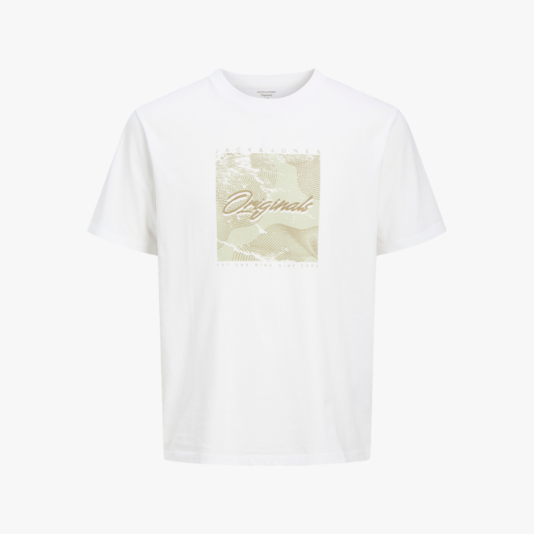 JACK & JONES JORBOOST T-Shirt Bright White