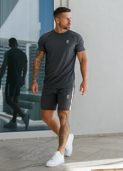 Gym King Core Plus Poly T-Shirt Graphite