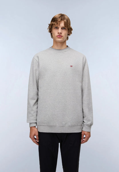 Napapijri BALIS CREW 1 Sweatshirt Medium Grey Melange