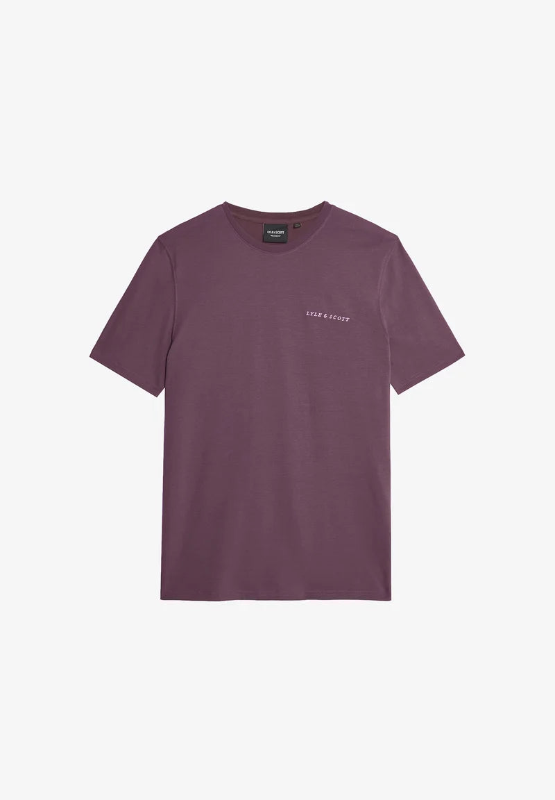 Lyle & Scott Script Logo T-Shirt Dusky Maroon
