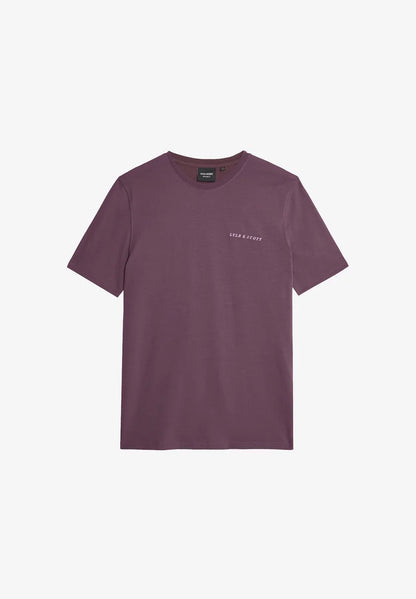 Lyle & Scott Script Logo T-Shirt Dusky Maroon