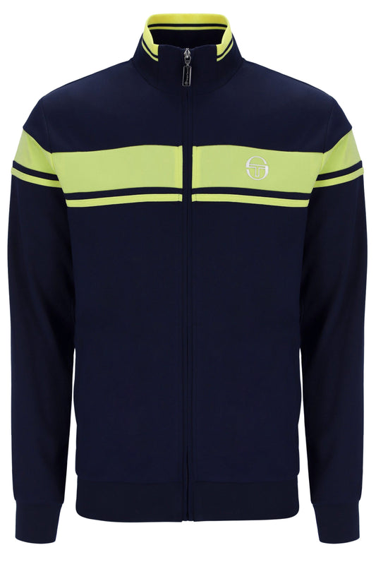 Sergio Tacchini Damarindo Track Top Maritime Blue/Celery Green