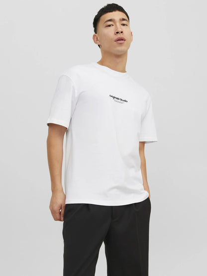 JACK & JONES JWHVESTERBRO T-Shirt White