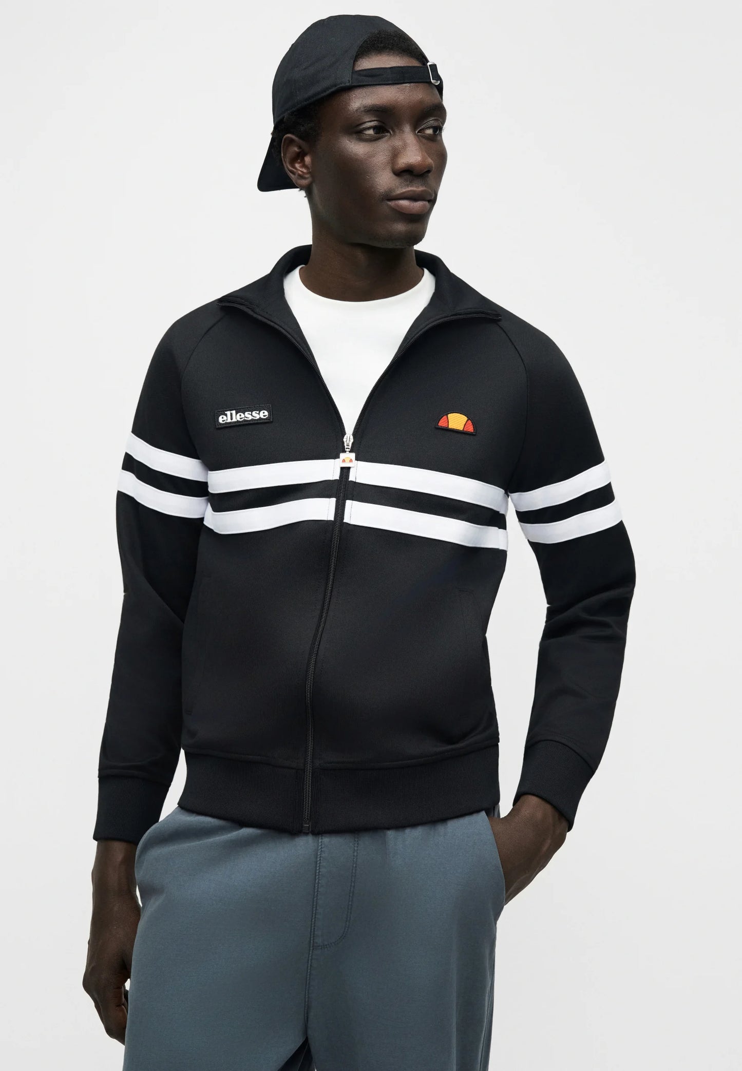Ellesse Rimini Track Top Black/White