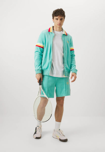 Sergio Tacchini Slice TJ Velour Track Jacket Pool Blue