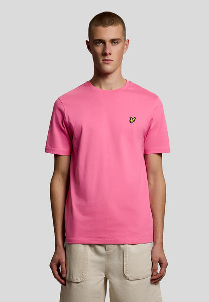 Lyle & Scott Cotton Crew Neck T-Shirt Hot Pink