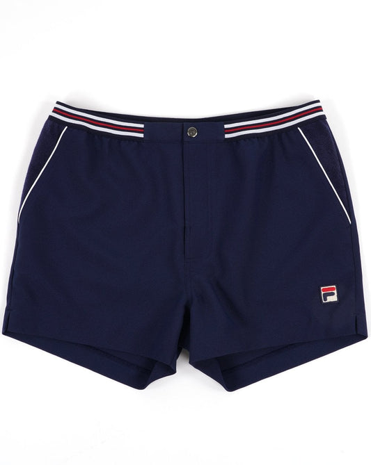 FILA Hightide 4 Terry Pocket Stripe Shorts Navy/Red