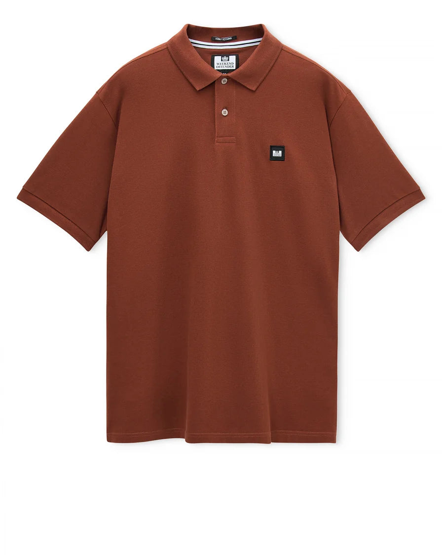 Weekend Offender Heathcote Polo Shirt Brick