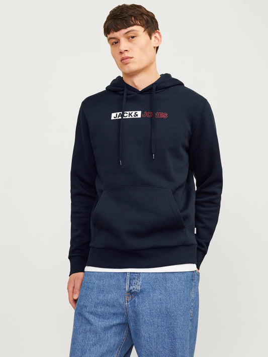Jack & Jones CORP Play Sweat Hood Navy Blazer
