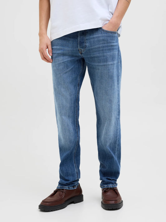JACK & JONES JJIMIKE Tapered Fit 385 Jeans Blue Denim