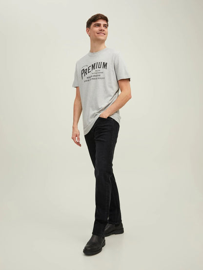 Jack & Jones Mike Tapered Fit Jeans Black Denim