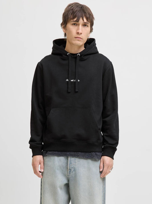 JACK & JONES JORNORREBRO Printed Hoodie Black