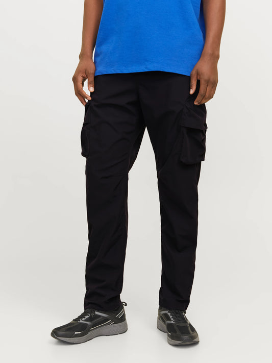 Jack & Jones JPSTKANE Hart Tech Cargo Pants Black