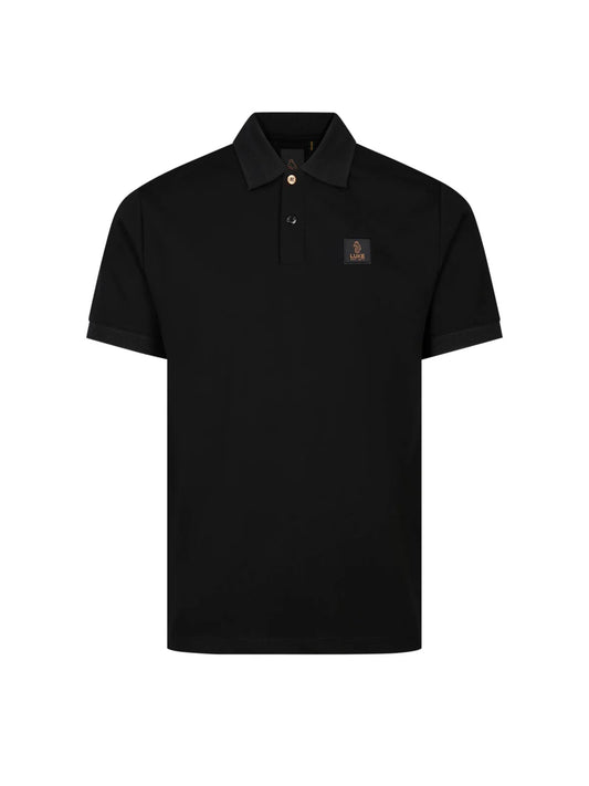 Luke 1977 Makati Cotton Pique Polo Shirt All Black