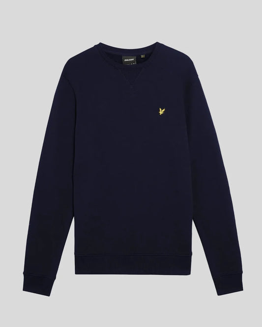 Lyle & Scott Cotton Crew Neck Sweatshirt Navy