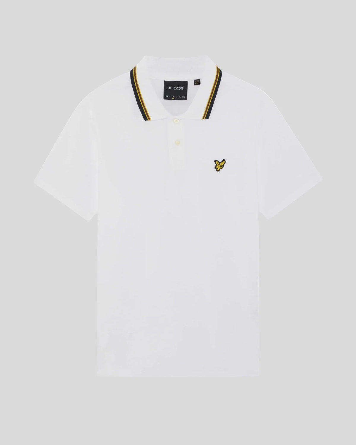 Lyle & Scott Tipped Track Polo Shirt White