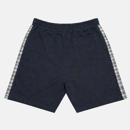 Lyle & Scott Check Panelled Sweatshort Dark Navy