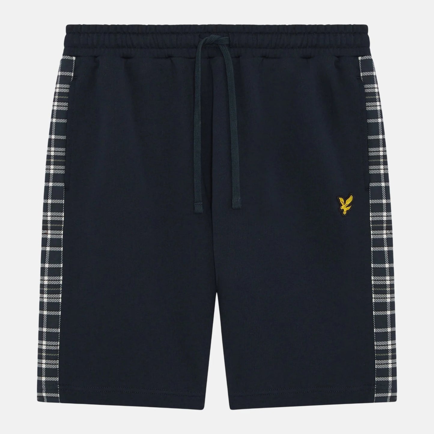 Lyle & Scott Check Panelled Sweatshort Dark Navy