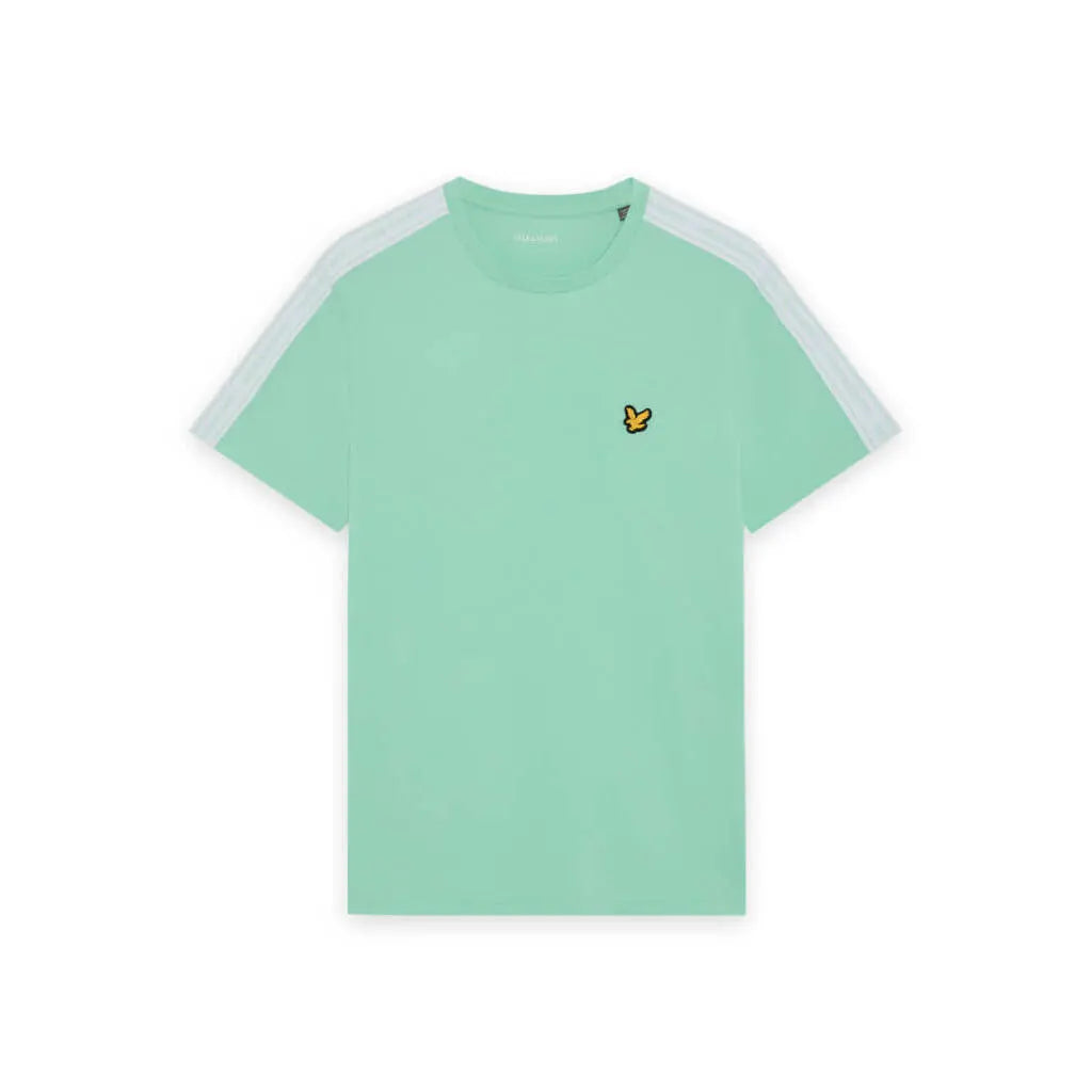 Lyle & Scott Jacquard Tape T-Shirt Cool Mint