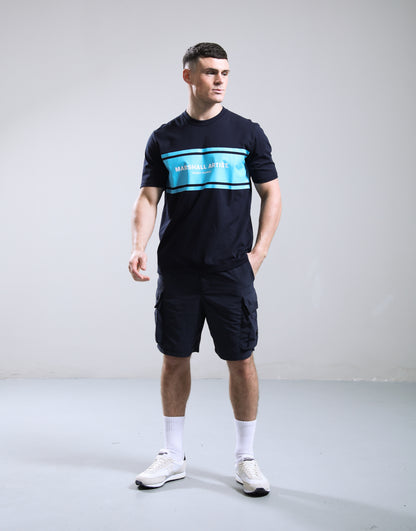 Marshall Artist Brent Logo T-Shirt Navy